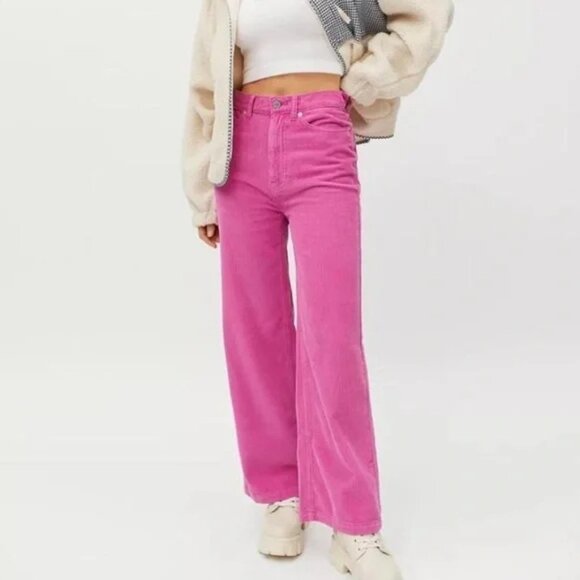 BDG Pink Flare & Wide Leg Jeans - Picture 1 of 10